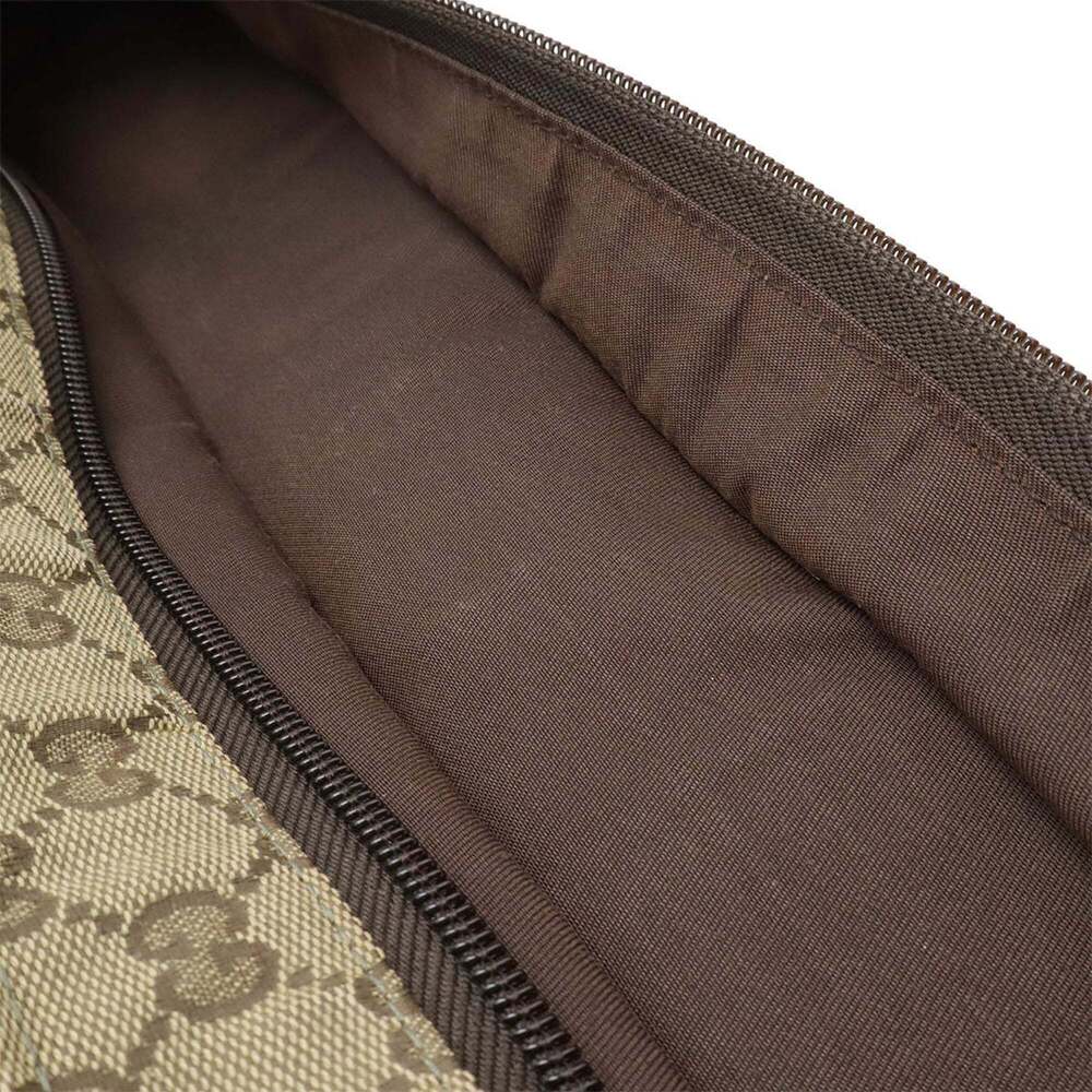 GUCCI Gucci GG Canvas Sherry Line Tote Bag Large Leather Light Khaki Green Da... - Picture 8 of 8